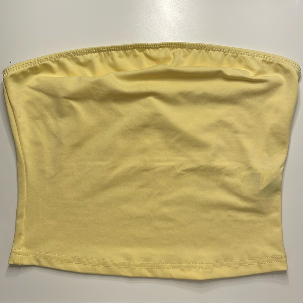 Yellow tube top